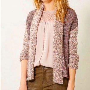 Anthropologie Moth Woodhouse Open Cardigan Sweater